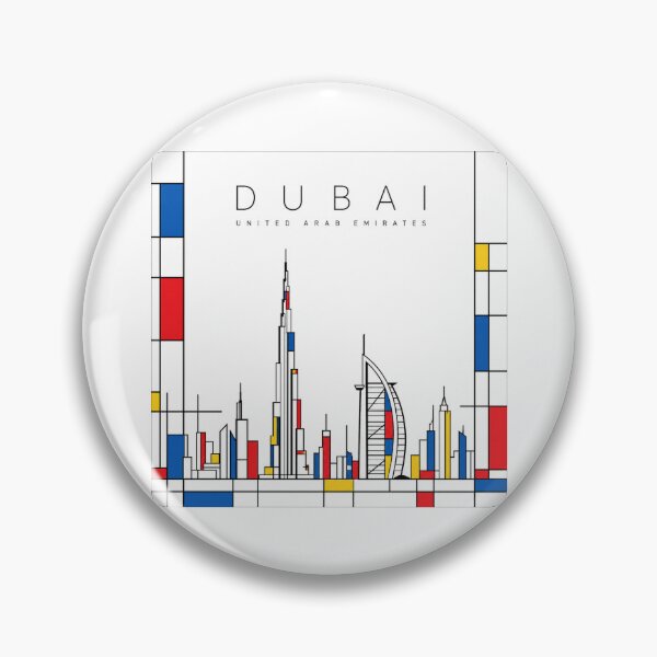 Item preview, Dubai Mondrian style poster designed and sold by CMYKStudio.