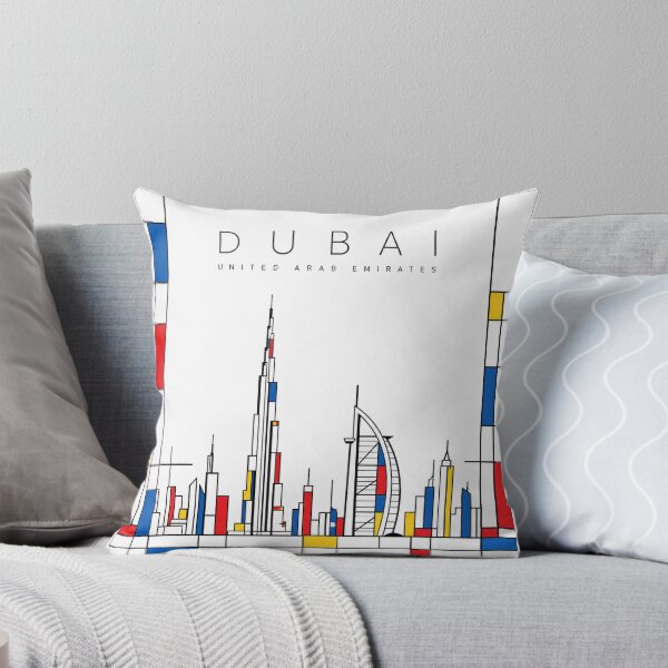 Item preview, Dubai Mondrian style poster designed and sold by CMYKStudio.
