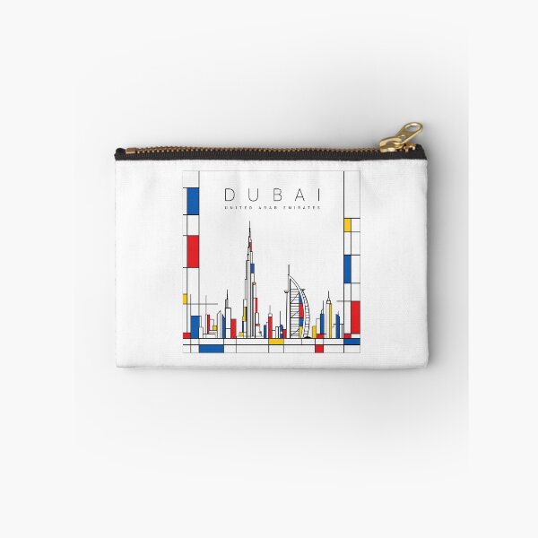 Item preview, Dubai Mondrian style poster designed and sold by CMYKStudio.