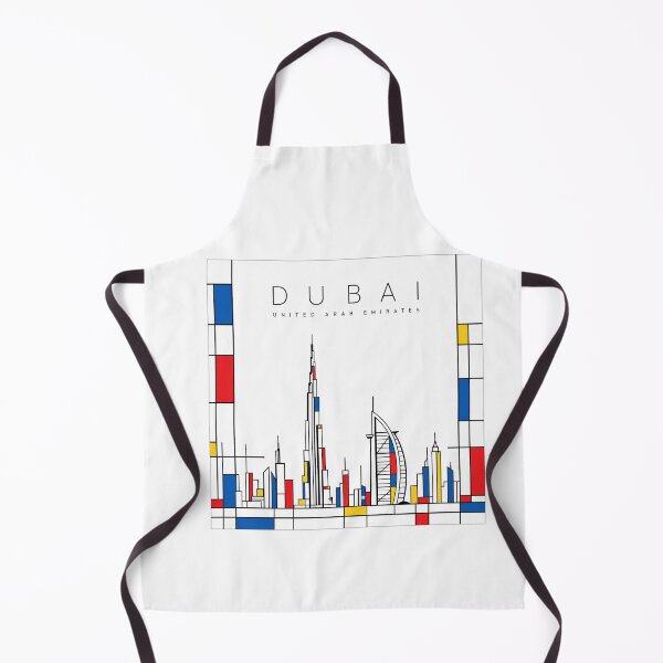 Item preview, Dubai Mondrian style poster designed and sold by CMYKStudio.