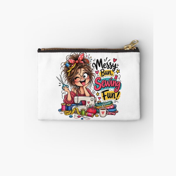 Item preview, Messy Bun, Sewing Fun! – Funny Sewing Lover Design designed and sold by EverStitchStudio ★★★★★.