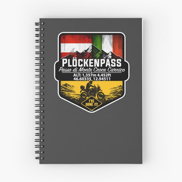 Item preview, Plöcken Pass, Passo di Monte Croce Carnico Austria - Italy Motorcycle Ive Done It! Sticker TShirt 05 designed and sold by OuterShellUK.