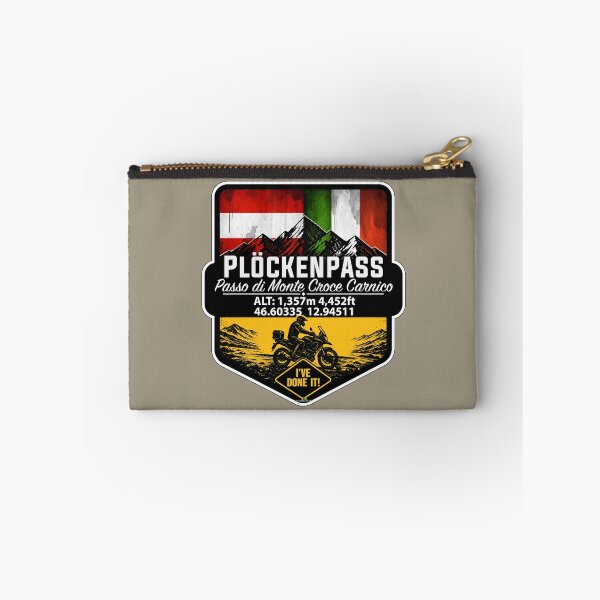 Item preview, Plöcken Pass, Passo di Monte Croce Carnico Austria - Italy Motorcycle Ive Done It! Sticker TShirt 05 designed and sold by OuterShellUK.