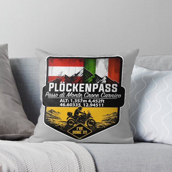 Item preview, Plöcken Pass, Passo di Monte Croce Carnico Austria - Italy Motorcycle Ive Done It! Sticker TShirt 05 designed and sold by OuterShellUK.