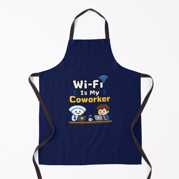 Item preview, WiFi Is My Coworker – Funny Pixel Art Work From Home Meme designed and sold by ManggaeJM.