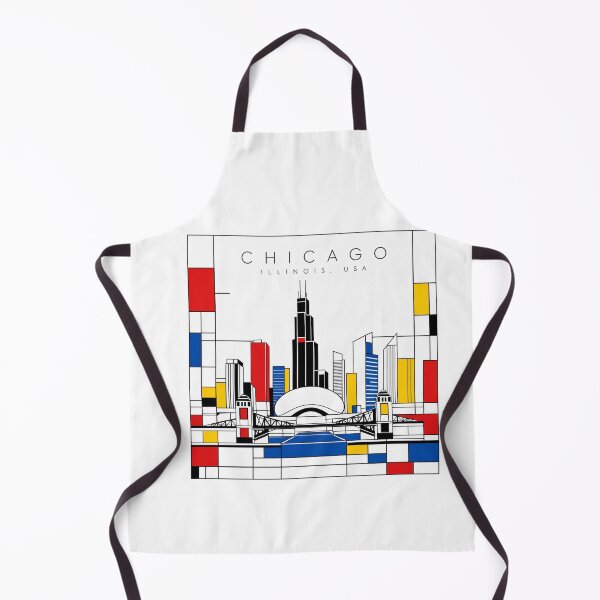 Item preview, Chicago Mondrian style poster designed and sold by CMYKStudio.