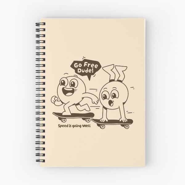 Item preview, Go Free Dude Funny Skateboarding Cartoon designed and sold by adipra.
