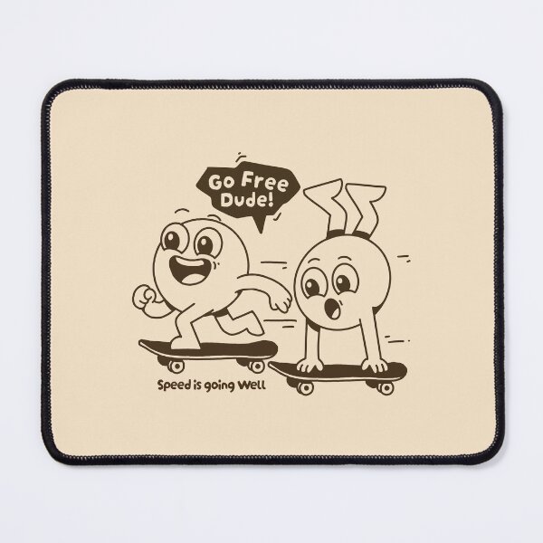 Item preview, Go Free Dude Funny Skateboarding Cartoon designed and sold by adipra.