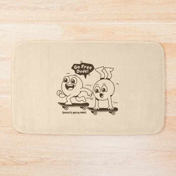 Item preview, Go Free Dude Funny Skateboarding Cartoon designed and sold by adipra.