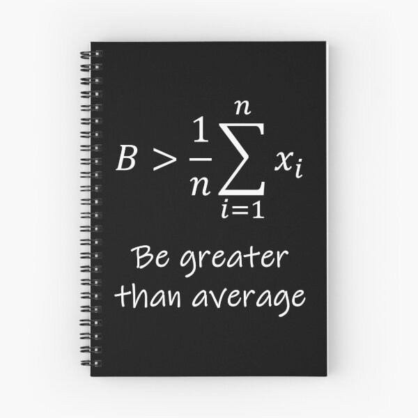Item preview, Nerdy Be Greater than Average Math Teacher White Text designed and sold by MathWare MathClips.