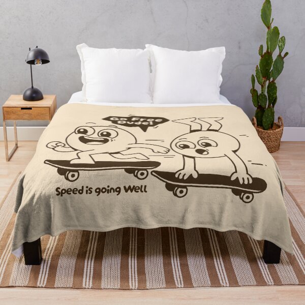 Item preview, Go Free Dude Funny Skateboarding Cartoon designed and sold by adipra.
