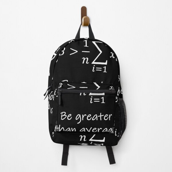Item preview, Nerdy Be Greater than Average Math Teacher White Text designed and sold by MathWare MathClips.