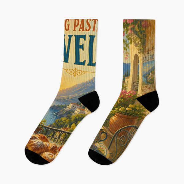 Item preview, Ravello, Italy: Scenic-Style Painterly Travel Poster designed and sold by LSVart.