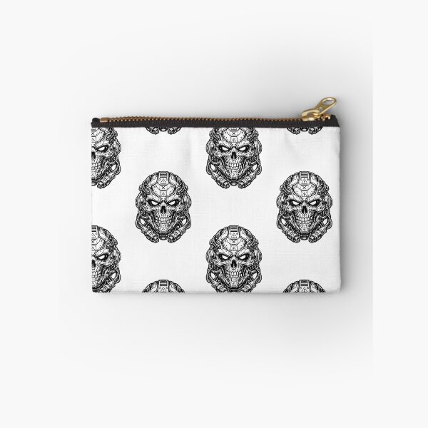 Item preview, Cybernetic Skull Warning Emblem designed and sold by AuudiVasustudio.