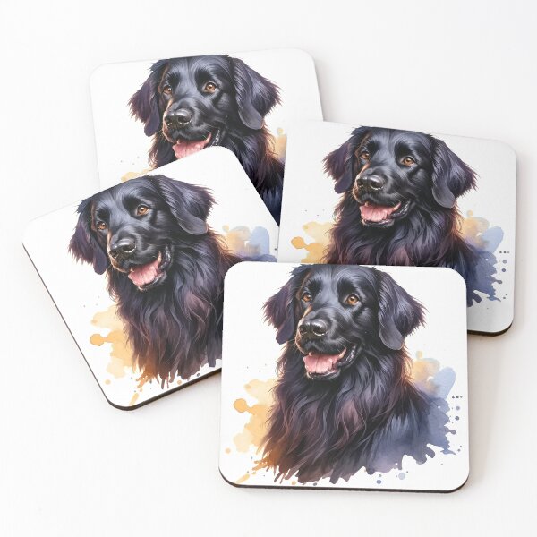 Item preview, Watercolor Black Retriever Dog Art designed and sold by OlyvieArt.
