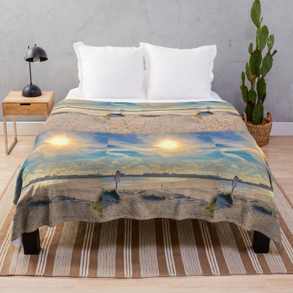 Item preview, Porthcawl Beach in Evening Sunshine designed and sold by Violaman.