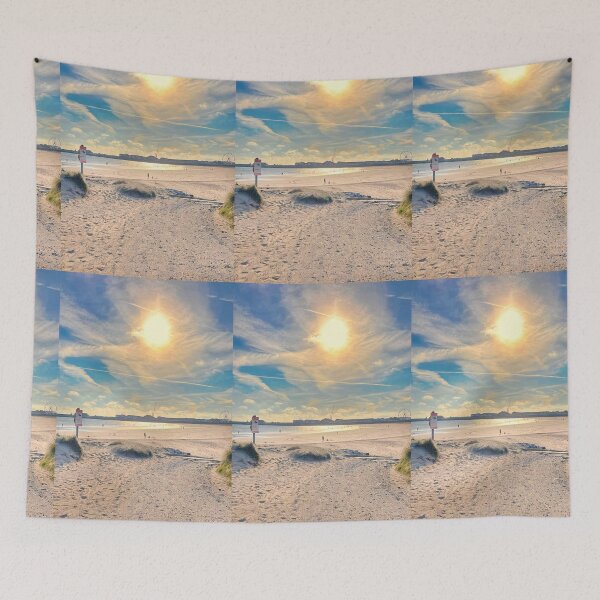 Item preview, Porthcawl Beach in Evening Sunshine designed and sold by Violaman.