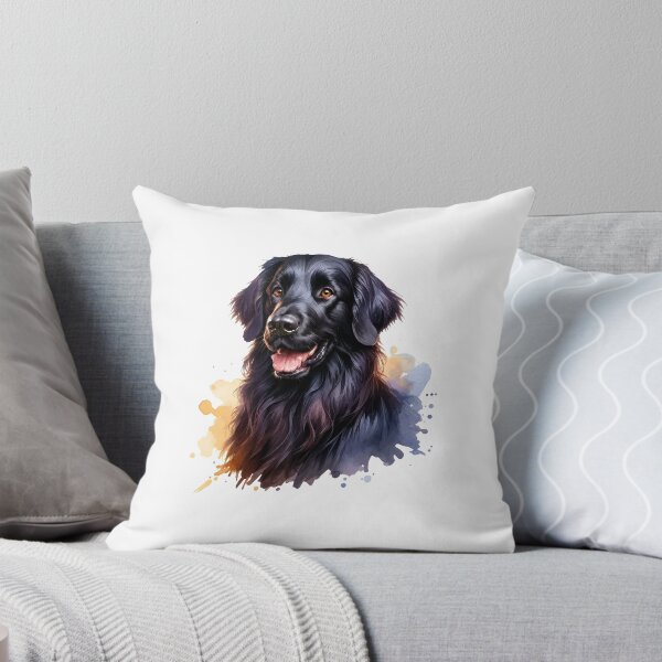 Item preview, Watercolor Black Retriever Dog Art designed and sold by OlyvieArt.