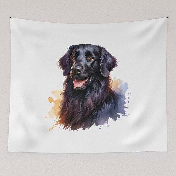 Item preview, Watercolor Black Retriever Dog Art designed and sold by OlyvieArt.