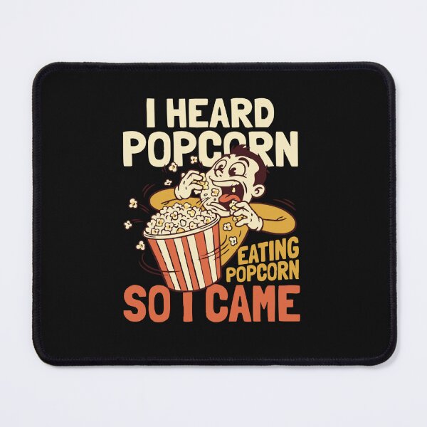 Item preview, I Heard Popcorn So I Came Funny Movie Snack Humor Classic T-Shirt designed and sold by pawsome purrfect.