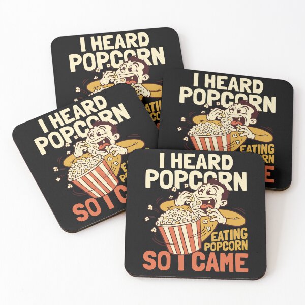 Item preview, I Heard Popcorn So I Came Funny Movie Snack Humor Classic T-Shirt designed and sold by pawsome purrfect.