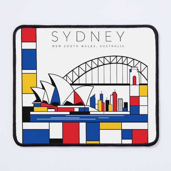 Item preview, Sidney Mondrian style poster designed and sold by CMYKStudio.