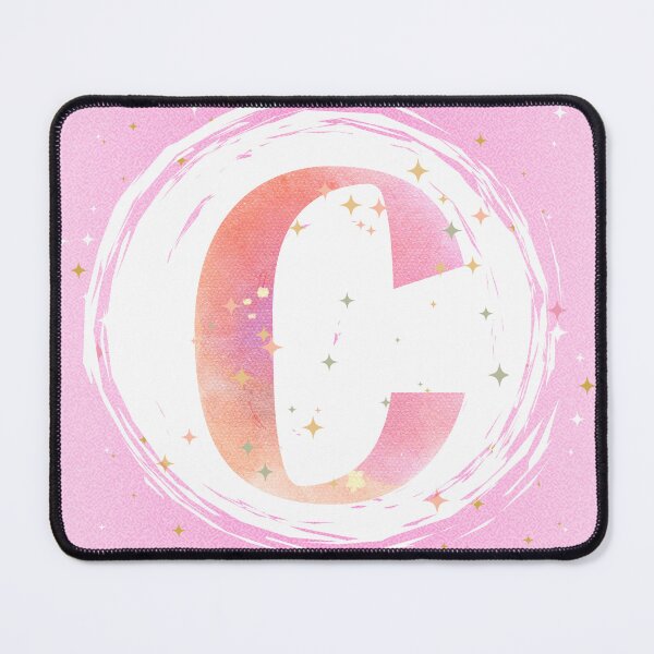 Item preview, Letter C Monogram pink watercolor designed and sold by iRenza.