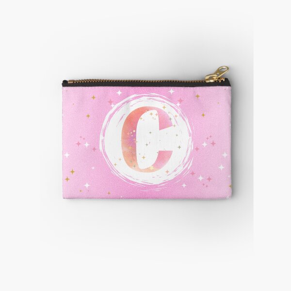 Item preview, Letter C Monogram pink watercolor designed and sold by iRenza.