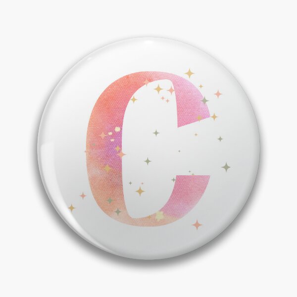 Item preview, Letter C Monogram pink watercolor designed and sold by iRenza.
