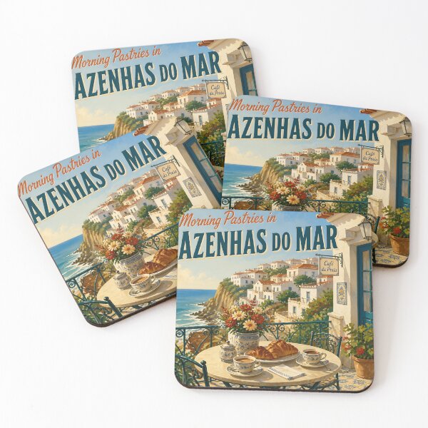 Item preview, Azenhas do Mar, Portugal: Scenic-Style Painterly Travel Poster designed and sold by LSVart.