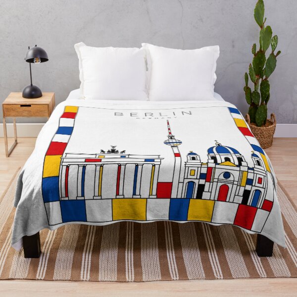 Item preview, Berlin Mondrian style poster designed and sold by CMYKStudio.