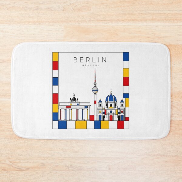 Item preview, Berlin Mondrian style poster designed and sold by CMYKStudio.
