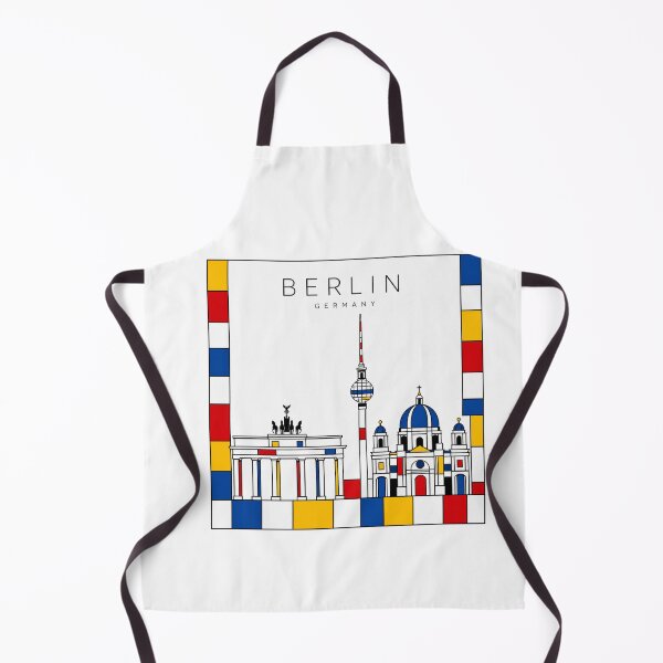 Item preview, Berlin Mondrian style poster designed and sold by CMYKStudio.