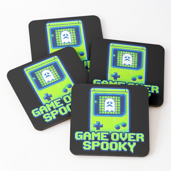 Item preview, Game Over Spooky Retro Handheld Console Ghost Gamer Halloween designed and sold by TeNovaStudio ⭐⭐⭐⭐⭐.