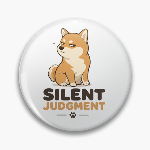 Item preview, Silent Judgment Shiba Inu Dog Dad Funny Kawaii T-Shirt designed and sold by Ashley critters.
