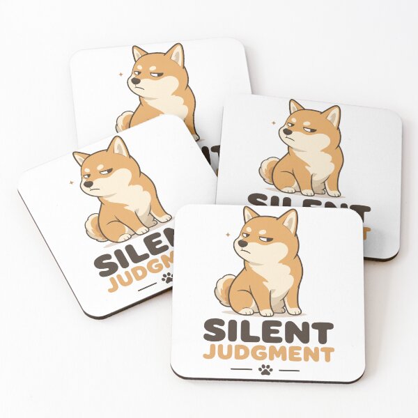 Item preview, Silent Judgment Shiba Inu Dog Dad Funny Kawaii T-Shirt designed and sold by Ashley critters.