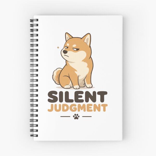 Item preview, Silent Judgment Shiba Inu Dog Dad Funny Kawaii T-Shirt designed and sold by Ashley critters.