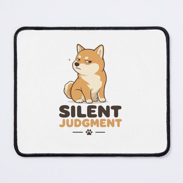 Item preview, Silent Judgment Shiba Inu Dog Dad Funny Kawaii T-Shirt designed and sold by Ashley critters.