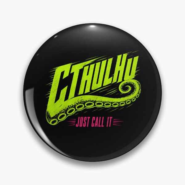 Item preview, Lovecraft Cthulhu – Just Call It Neon Slogan designed and sold by Fenay Designs.