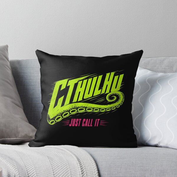 Item preview, Lovecraft Cthulhu – Just Call It Neon Slogan designed and sold by Fenay Designs.