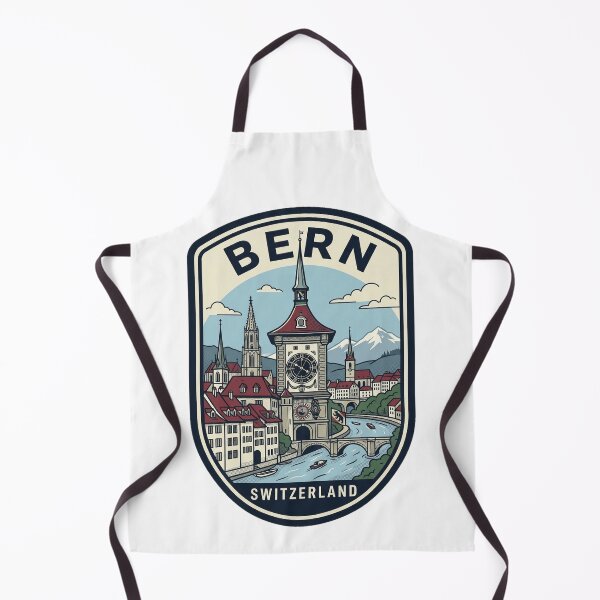 Item preview, Vintage Bern Switzerland Clock Tower Cityscape designed and sold by k3rstman1.