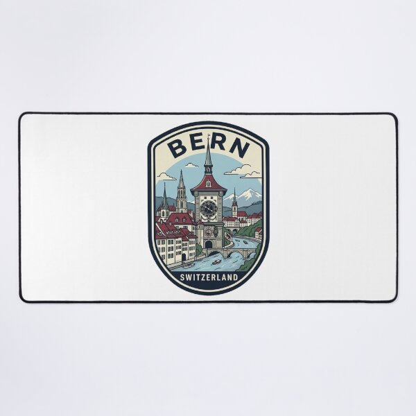 Item preview, Vintage Bern Switzerland Clock Tower Cityscape designed and sold by k3rstman1.