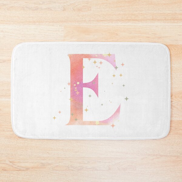 Artikelvorschau, Buchstabe E Monogramm rosa Aquarell entworfen und verkauft von iRenza.