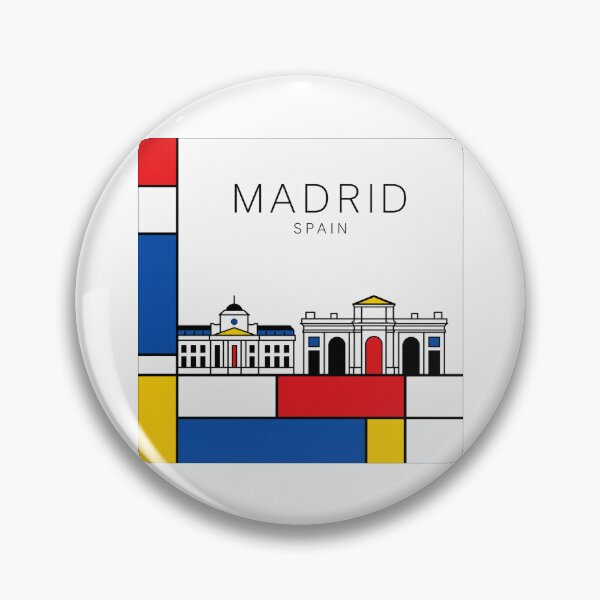 Item preview, Madrid Mondrian style poster designed and sold by CMYKStudio.