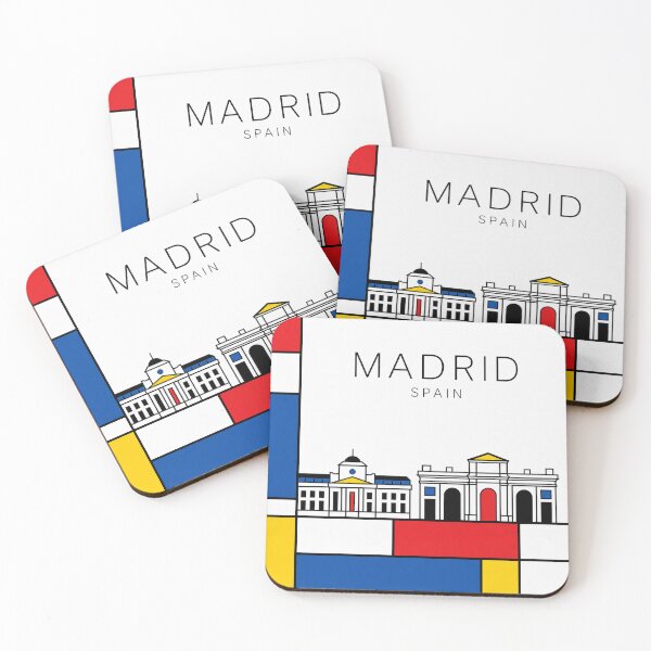 Item preview, Madrid Mondrian style poster designed and sold by CMYKStudio.