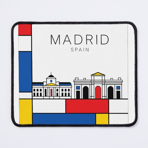 Item preview, Madrid Mondrian style poster designed and sold by CMYKStudio.