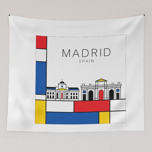 Item preview, Madrid Mondrian style poster designed and sold by CMYKStudio.