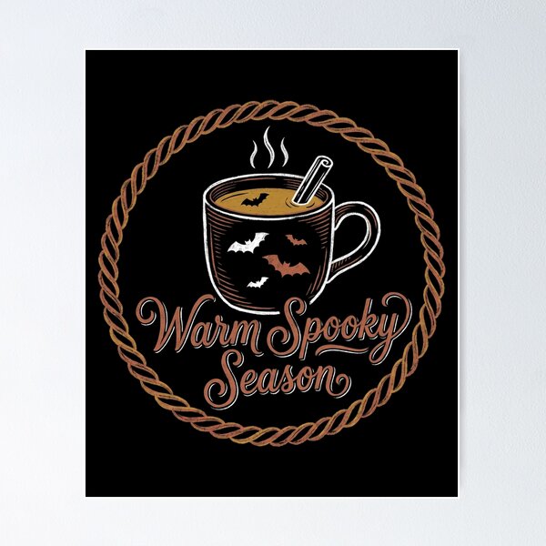Item preview, Warm Spooky Season Hot Coffee Mug Cinnamon Halloween designed and sold by TeNovaStudio ⭐⭐⭐⭐⭐.