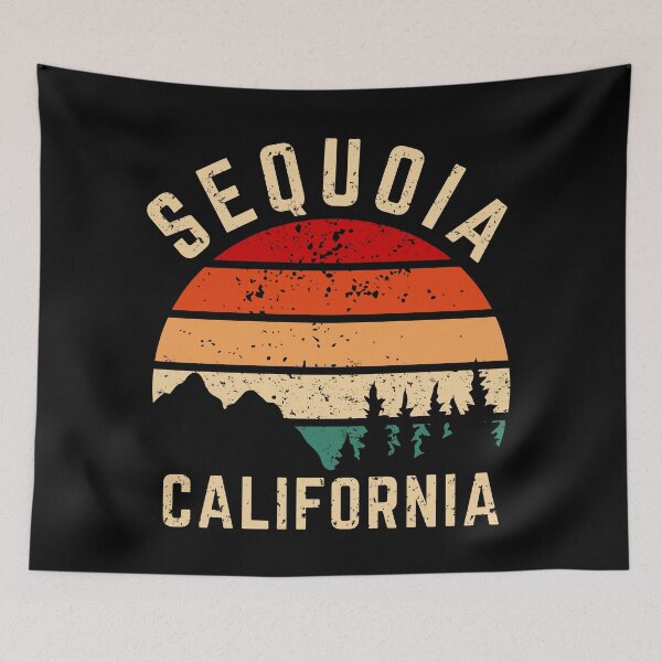 Item preview, Sequoia California Vintage Retro Sunset designed and sold by ForzaDesigns.