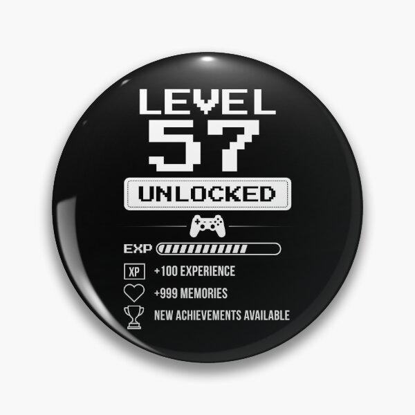 Item preview, Level 57 Unlocked birthday gift designed and sold by NumbersFort.